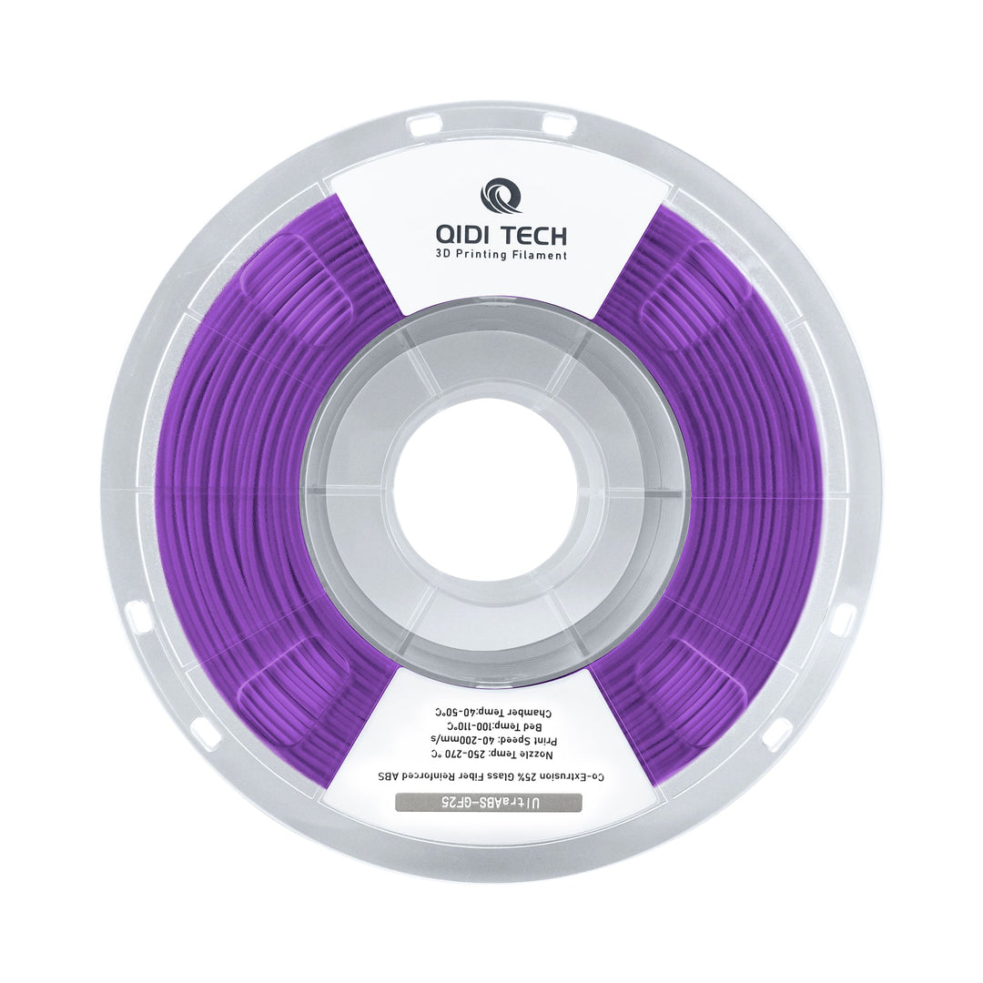 QIDI Ultra ABS-GF25 Filament reel, purple, 3D printing material