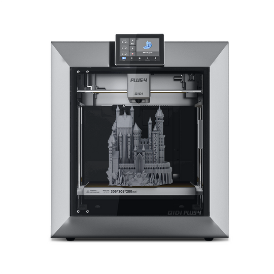 QIDI Plus 4 3D Printer printing castle model