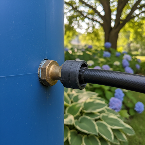 Entwurf maßgeschneiderter Adapter für Regentonnenzapfhähne