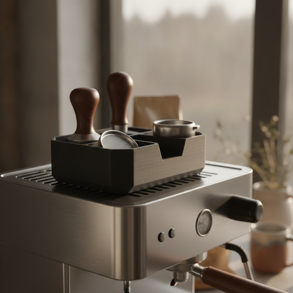Hitzebeständiger Druck für Espresso-Zubehör-Organizer