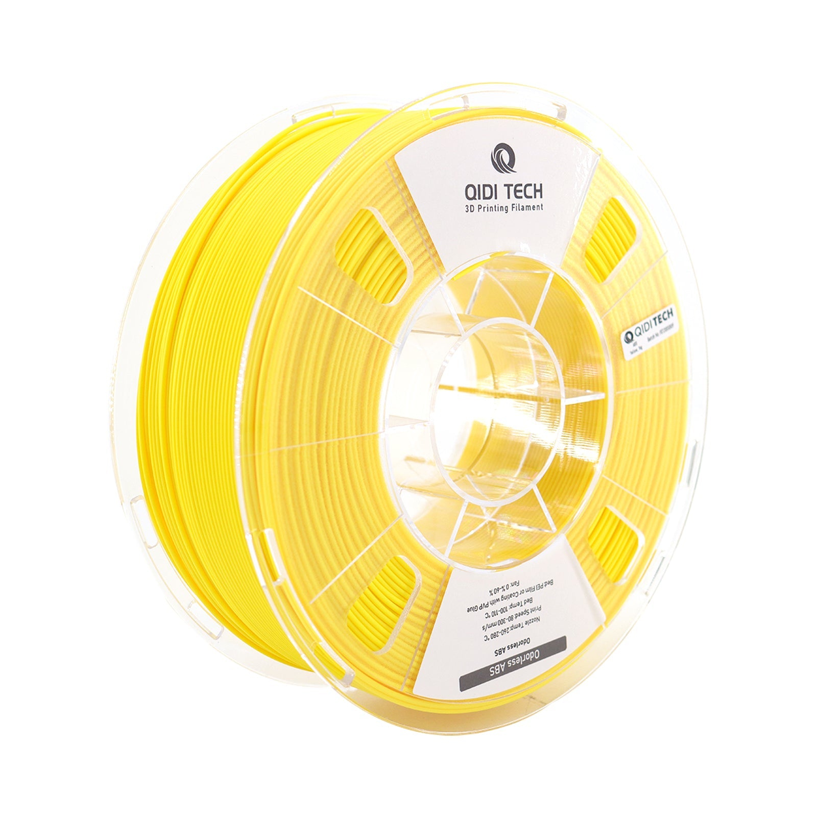 QIDI yellow Odorless ABS filament spool
