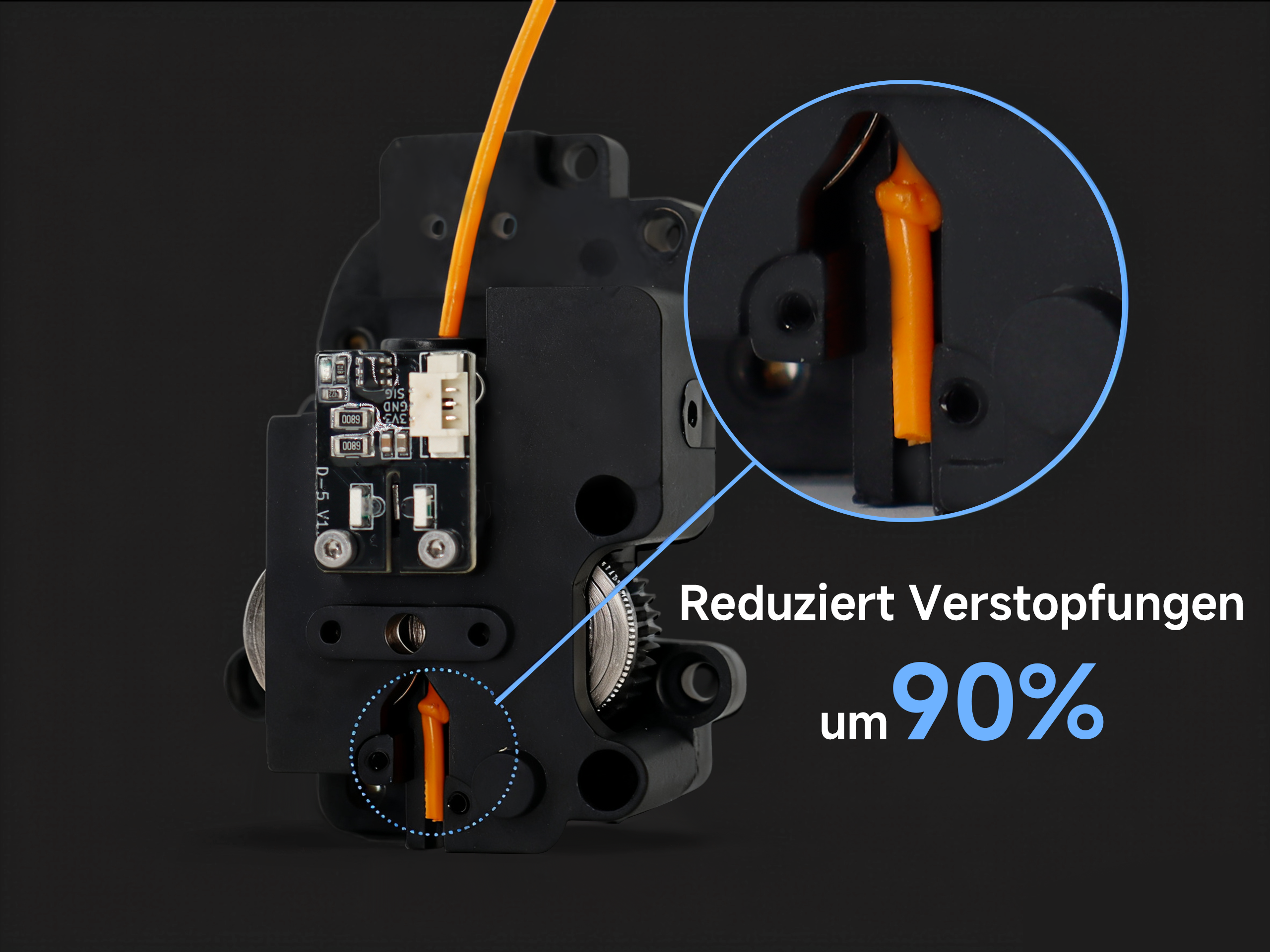 <p>Reduzierung der Verstopfungen um 90 %</p>