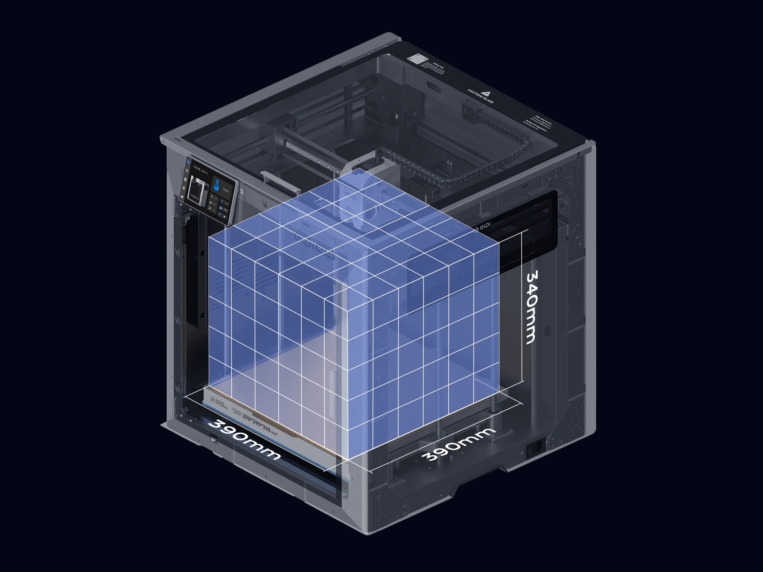 <p>Bauvolumen </p><p>390 × 390 × 340 mm</p>