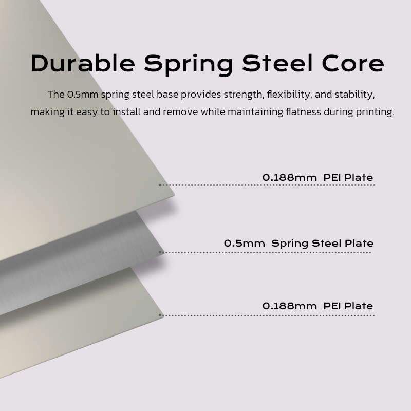QIDI Plus4 build plate with durable spring steel core