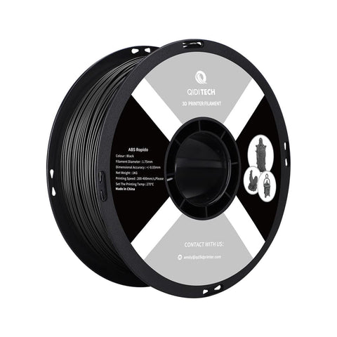 ABS Rapido Filament - Schwarz HEX Code #000000