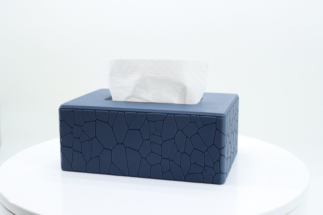 3D Printed Tissue Box Cover with Stone Pattern