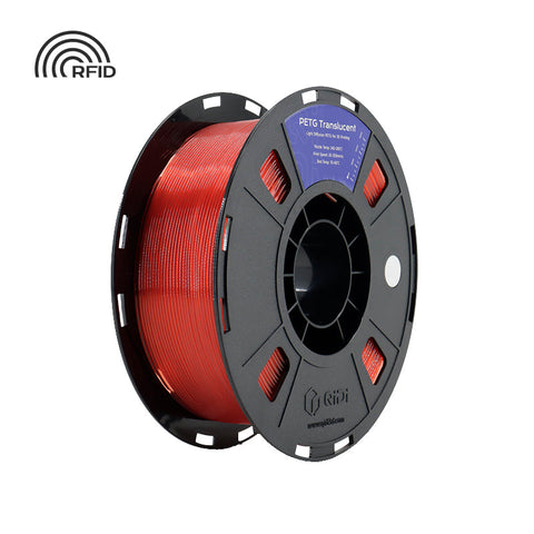 PETG Durchsichtig - 1 kg / Rot HEX Code #FF4D4D