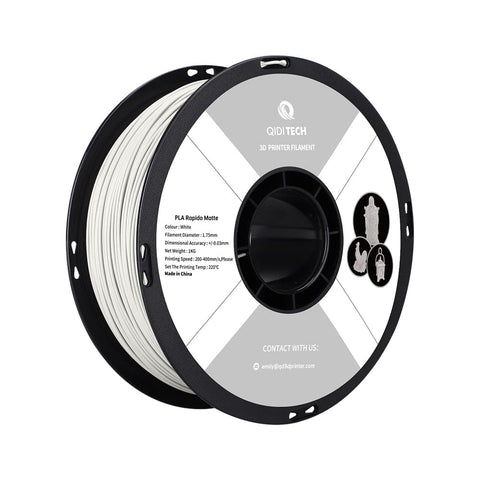 PLA Matte Rapido Filament - Weiß HEX Code #FFFFFF