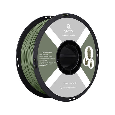 PLA Matte Rapido Filament - Olivgrün HEX Code #555B43