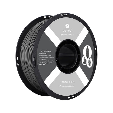 PLA Matte Rapido Filament - Aschgrau  HEX Code #313335