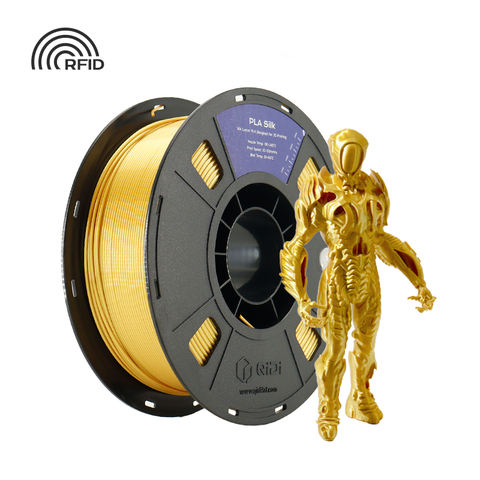PLA Silk Filament - 1 Kg / Gold HEX Code #C99700 / EU
