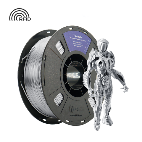 PLA Silk Filament - 1 Kg / Silber HEX Code #8A8D8F / EU